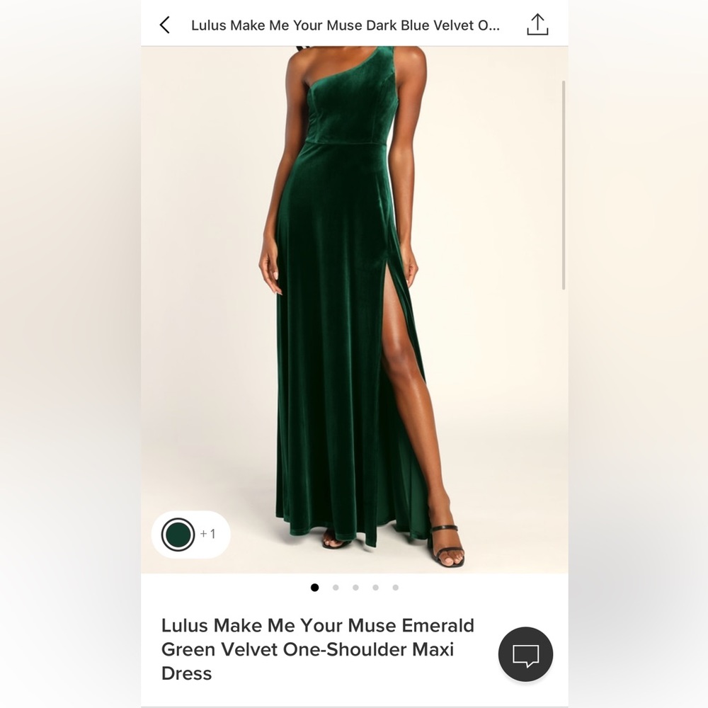 LULUS Full length velvet dress